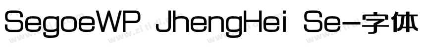 SegoeWP JhengHei Se字体转换